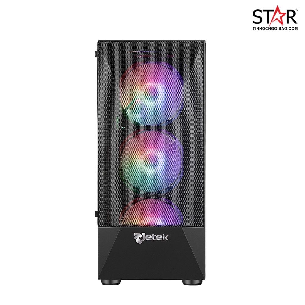 Thùng máy Case Jetek Game – R3 Black (Tặng 3 Fan RGB)