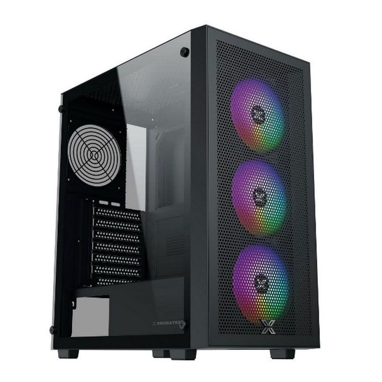 Thùng máy Case Xigmatek Gaming Z 3F EN41082 | ATX, đen, kèm 3 Fan RGB