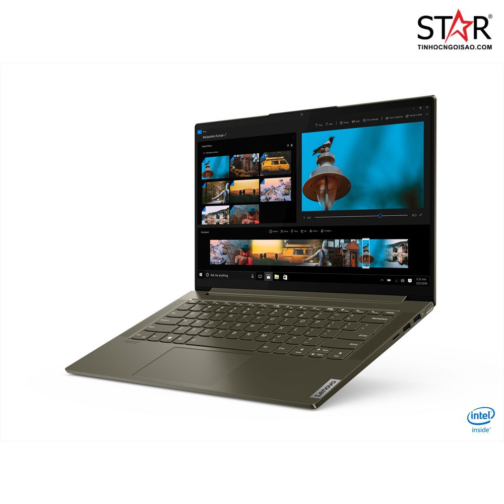 Laptop Lenovo Yoga Slim 7 14ITL05 82A3004FVN i7-1165G7 EVO | Iris Xe Graphics | 8GB | 512GB |14 inch FHD IPS | Win10 (Dark Moss)