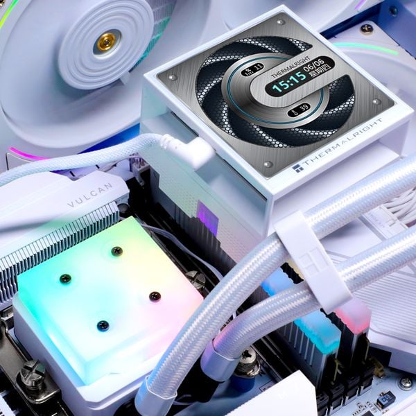  Tản nhiệt nước Thermalright Hyper Vision 360 UB | ARGB Display, Trắng 