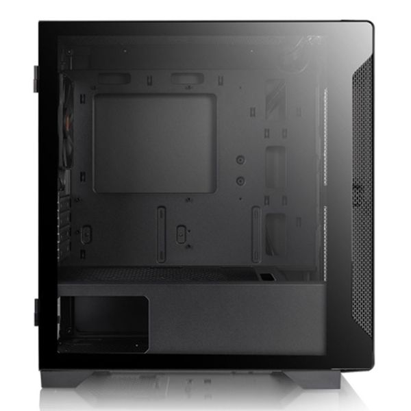  Thùng máy Thermaltake S100 Tempered Glass | Đen, Kèm sẵn 1 Fan Đen 
