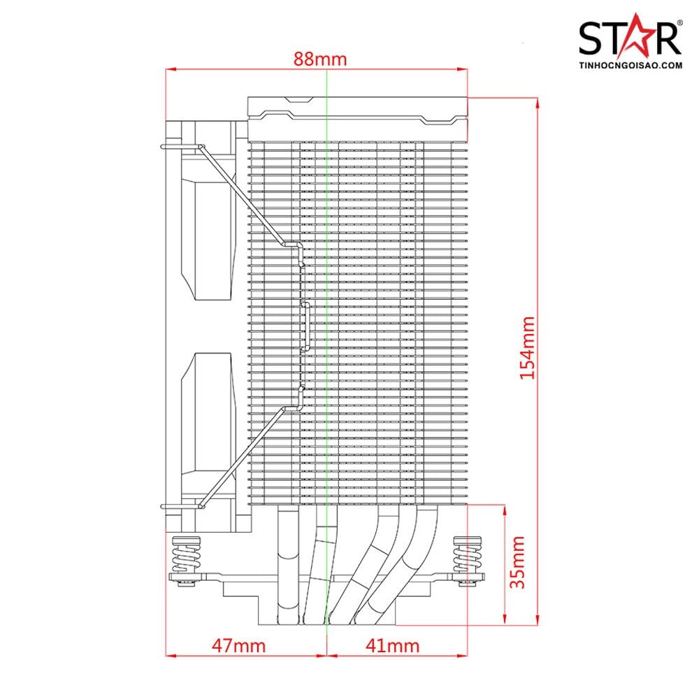 Tản Nhiệt CPU ID-Cooling SE-234 ARGB Air Cooling