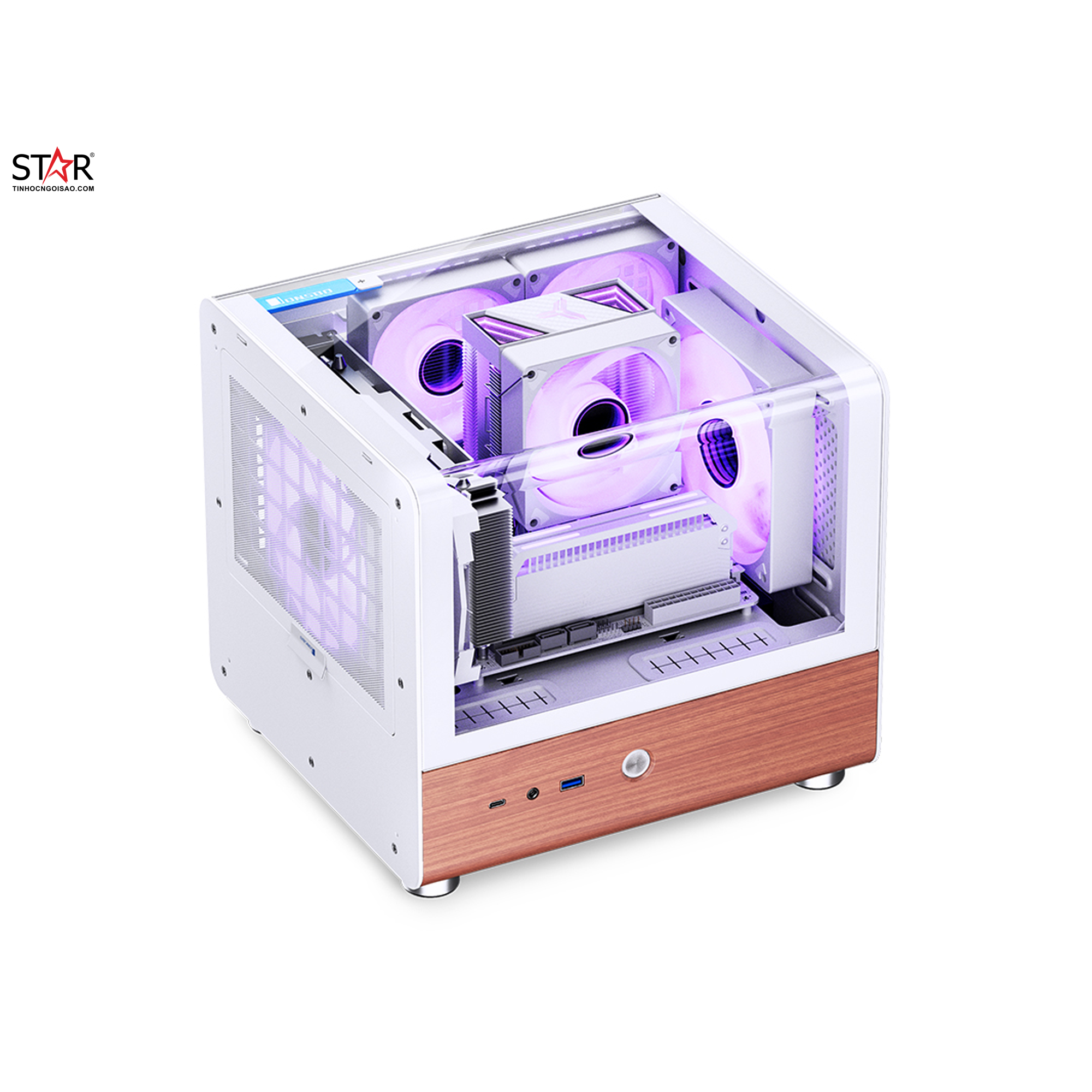 PC Gaming STAR Gwen While | Intel i5 14400F \ RTX 4060\ B760I WIFI\ RAM 32GB\ SSD 500GB