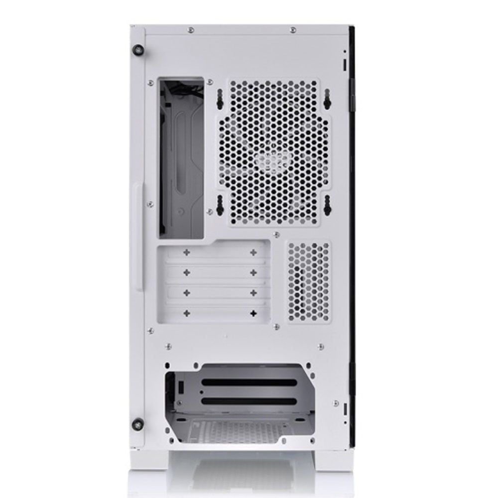 Thùng máy Case Thermaltake S100 Tempered Glass Snow Trắng (Kèm Sẵn 1 Fan Đen)