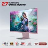  Màn hình VSP VU279Q1 - Pink | 27 inch, 2K, IPS, 165Hz, 1ms, USB C - 65w 