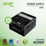  Nguồn máy tính ACER AC550 550W 80 Plus Bronze | Full Modular, ATX 