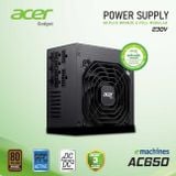  Nguồn Acer AC650 | 80 plus bronze, full modular 