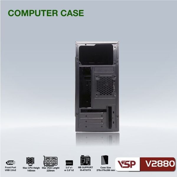  Thùng máy VSP V2880 | Micro ATX 