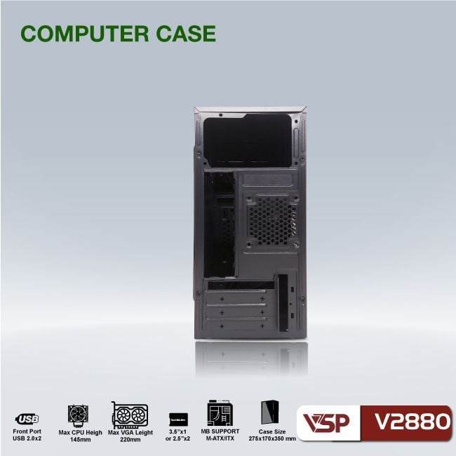 Thùng máy Case VSP V2880 | Micro-ATX