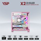  Thùng máy VSP Aquanaut Pro Gaming X2 Galaxy - Hồng | Small Micro ATX 