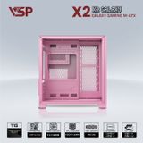  Thùng máy VSP Aquanaut Pro Gaming X2 Galaxy - Hồng | Small Micro ATX 