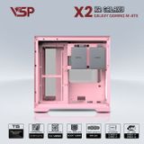  Thùng máy VSP Aquanaut Pro Gaming X2 Galaxy - Hồng | Small Micro ATX 