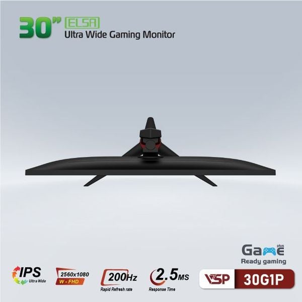  Màn hình VSP ELSA 30G1P - Black | 30 inch, WFHD, IPS, 200hz, 2.5ms, phẳng 