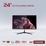  Màn hình VSP IP2403SB Đen | 23.8 inch, Full HD, IPS, 100Hz, 1ms, phẳng 