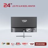  Màn hình VSP IP2403SB Đen | 23.8 inch, Full HD, IPS, 100Hz, 1ms, phẳng 