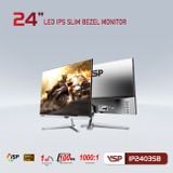  Màn hình VSP IP2403SB Trắng | 23.8 inch, Full HD, IPS, 100Hz, 1ms, phẳng 