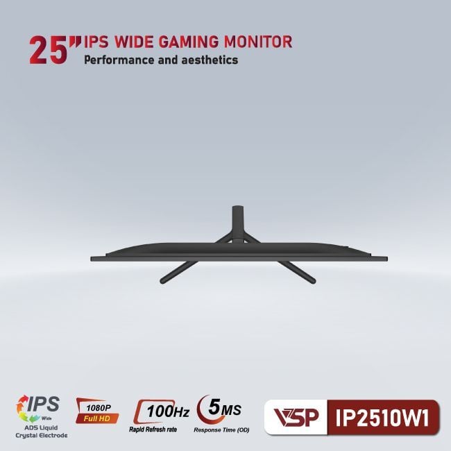 Màn hình VSP IP2510W1 | 24.5 inch, Full HD, IPS, 100Hz, 5ms, phẳng