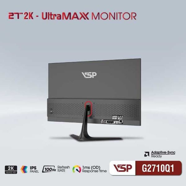  Màn hình Văn phòng VSP G2710Q1 | 27 inch, 2K/QHD, 100Hz, IPS 