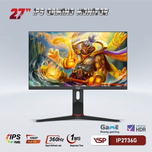  Màn hình Gaming VSP IP2736G | 27 inch, FHD, 360Hz, IPS 
