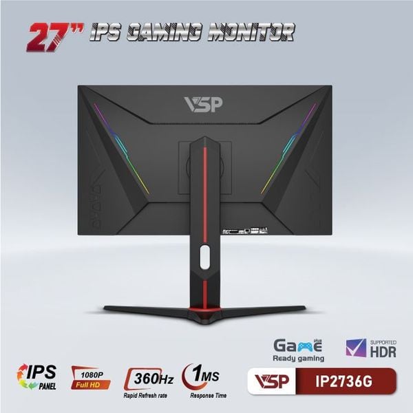  Màn hình Gaming VSP IP2736G | 27 inch, FHD, 360Hz, IPS 