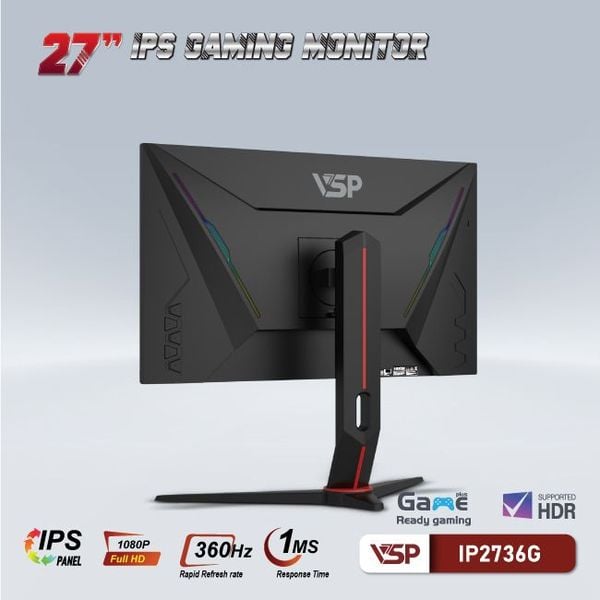  Màn hình Gaming VSP IP2736G | 27 inch, FHD, 360Hz, IPS 