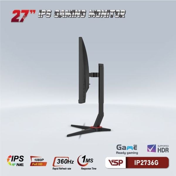  Màn hình Gaming VSP IP2736G | 27 inch, FHD, 360Hz, IPS 