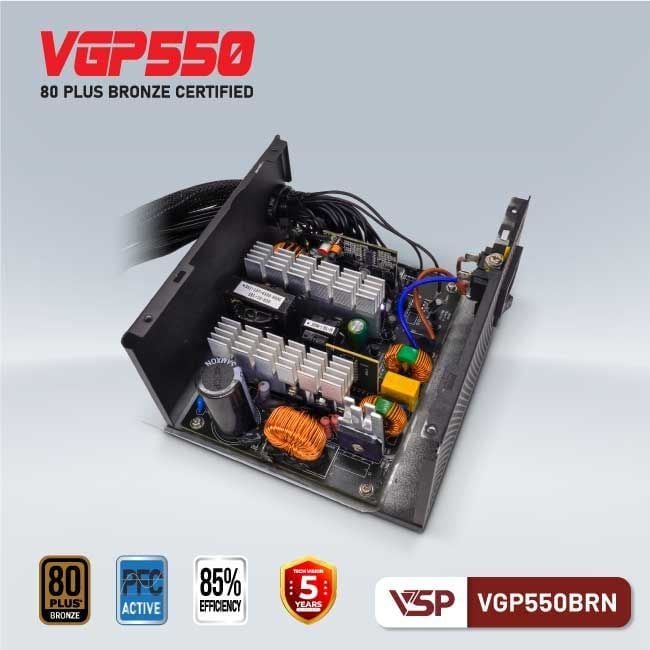 Nguồn VSP VGP550BRN - 80 Plus Bronze - 550W