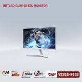  Màn hình VSP V2204HF100 - Trắng | 21.5 inch, Full HD, VA, 100Hz, 2ms, phẳng 