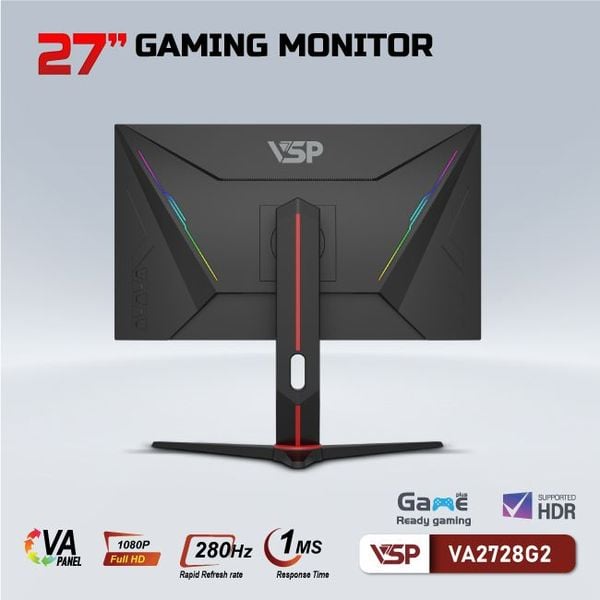  Màn hình Gaming VSP VA2728G2 | 27 inch, FHD, 280Hz, VA 