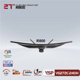  Màn hình Gaming VSP VG272C-240H | 27 inch, Full HD, VA, 240Hz, 1ms, cong 