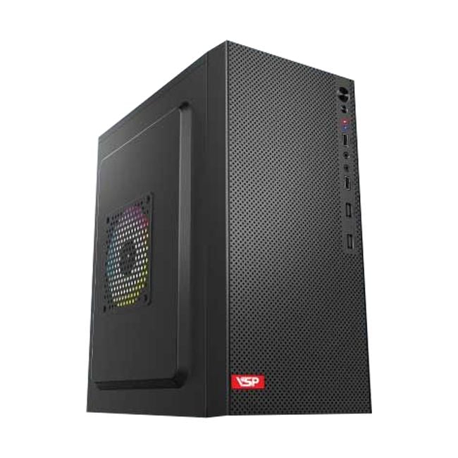 Thùng máy Case VSP V2894 | Micro ATX, Đen