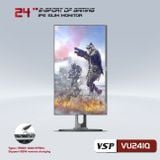  Màn hình VSP VU241Q | 24 inch, 2K, IPS, 75Hz, 7ms, chân xoay 