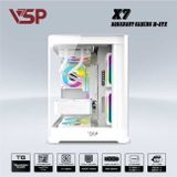  Thùng máy VSP X7 - White (Kính cong) 