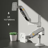  Giá treo màn hình đôi North Bayou H180 - White | 17 - 27 inch 