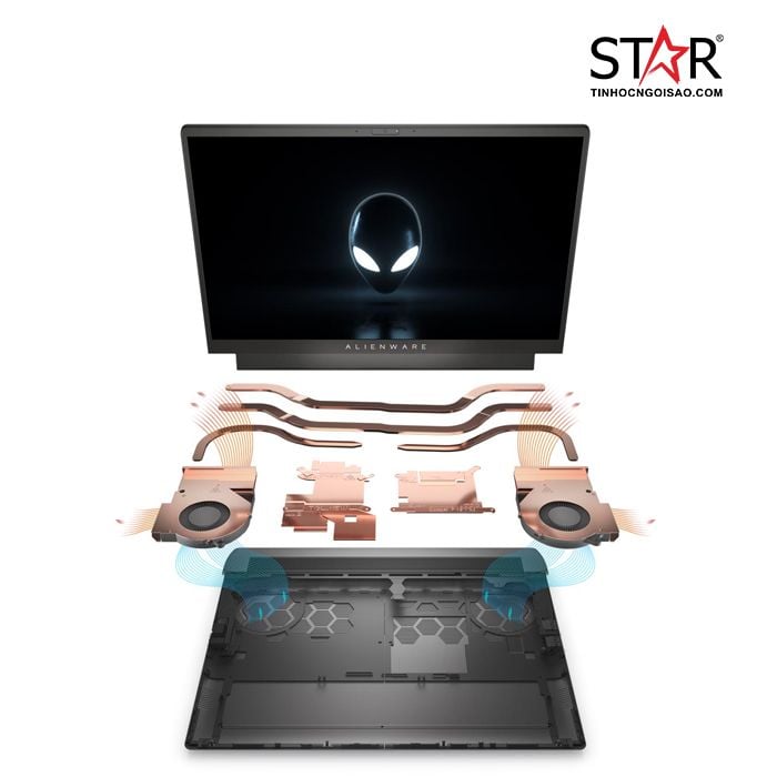 Laptop Dell Gaming Alienware M15 R6 (70272633) I7 11800H | RTX 3070 8GB | RAM 32GB | SSD 1TB | Win11 + OfficeHS21 | FP | RGB Keyboard | 15.6 inch QHD 240Hz | Dark Side of the Moon