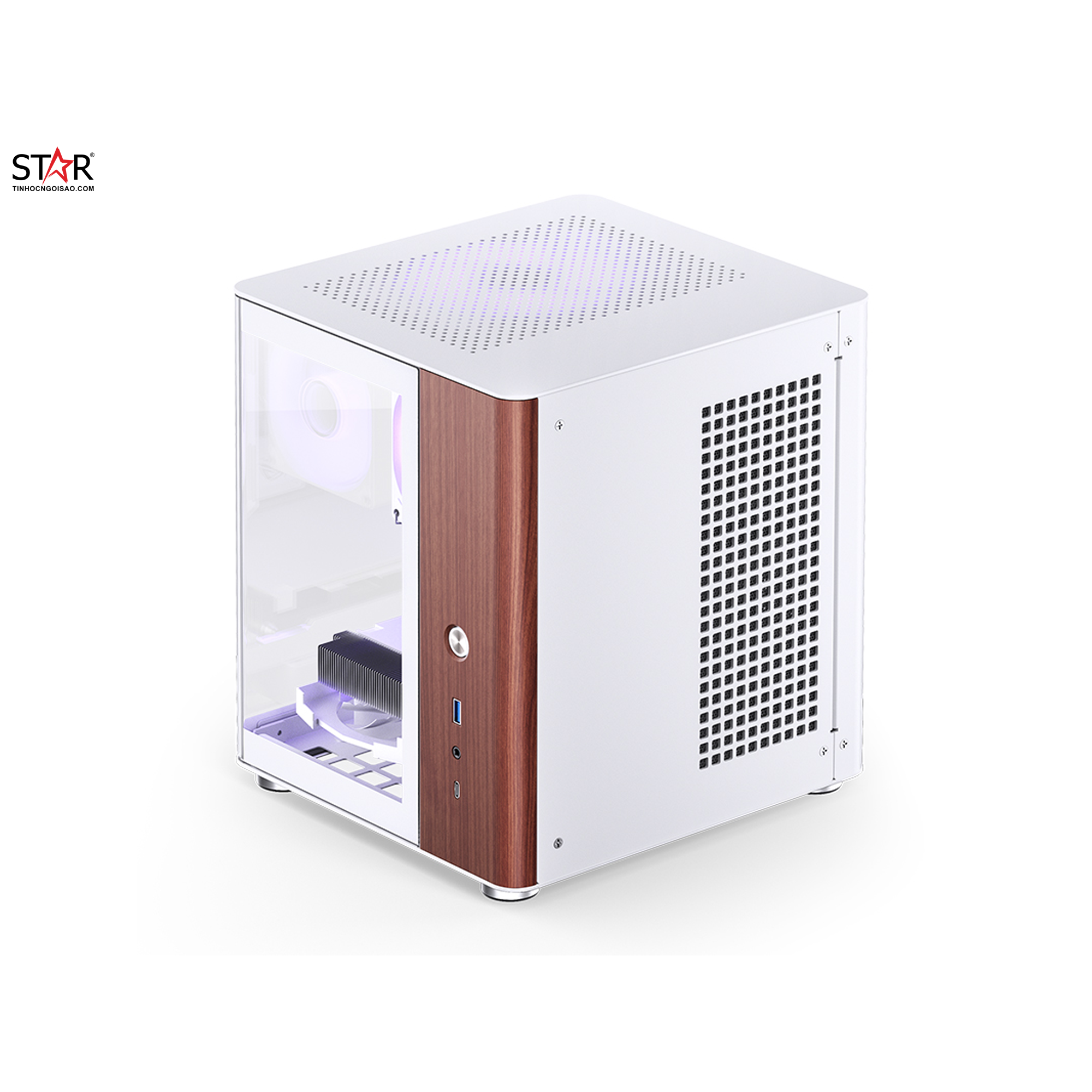 PC Gaming STAR Gwen While | Intel i5 14400F \ RTX 4060\ B760I WIFI\ RAM 32GB\ SSD 500GB