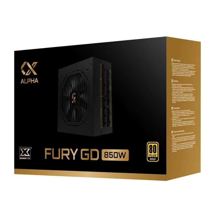 Nguồn Xigmatek Fury GD 850W | 80 Plus Gold, PCIe 5.0, ATX 3.0, Full Modular