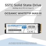  SSD SSTC 512G Oceanic Whitetip NVMe M2 Gen 4 5200M/4800 (SSTC-MAX-III-PRO 512). 