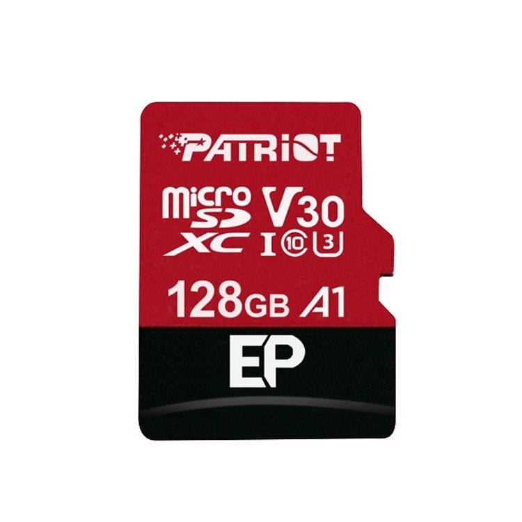 Thẻ nhớ Micro SD 128GB Patriot EP Series V30 chuyên dùng ghi hình cho camera IP B