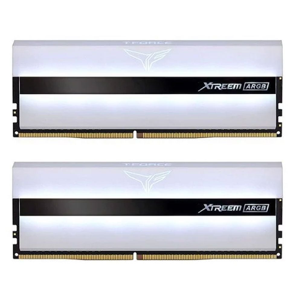 Ram DDR4 TeamGroup 32G/3600 T-Force Xtreem White ARGB (2x16G) Tản Nhiệt (TF13D432G3600HC18JDC01)