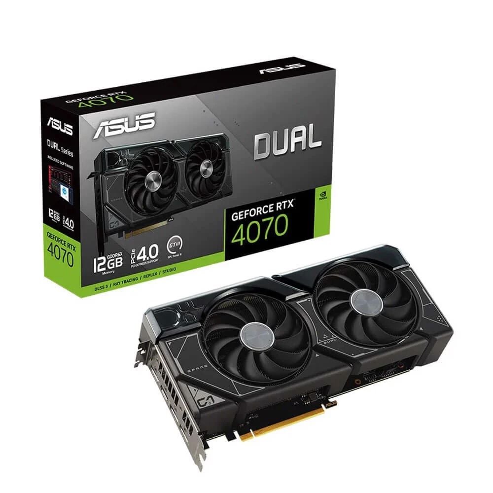 VGA Asus RTX 4070 Dual Gaming 12GB 2 Fan