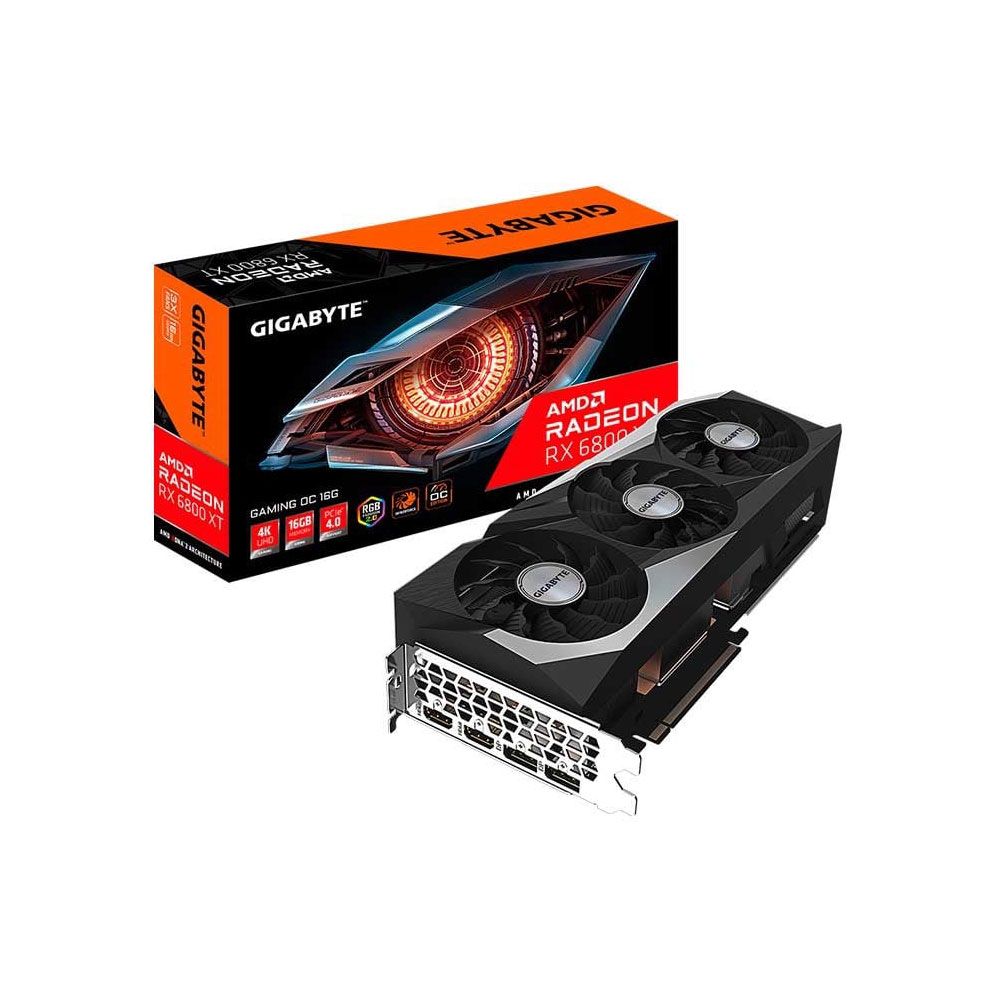 VGA Radeon RX 6800XT 16GB GDDR6 Gigabyte Gaming OC (GV-R68XTGAMING OC-16GBD)