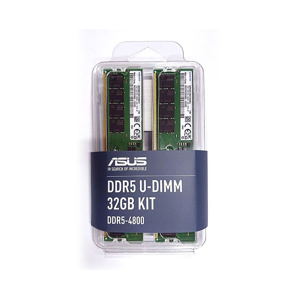 Ram PC Asus 32GB DDR5 4800MHz | 16GB x2, Không Tản Nhiệt