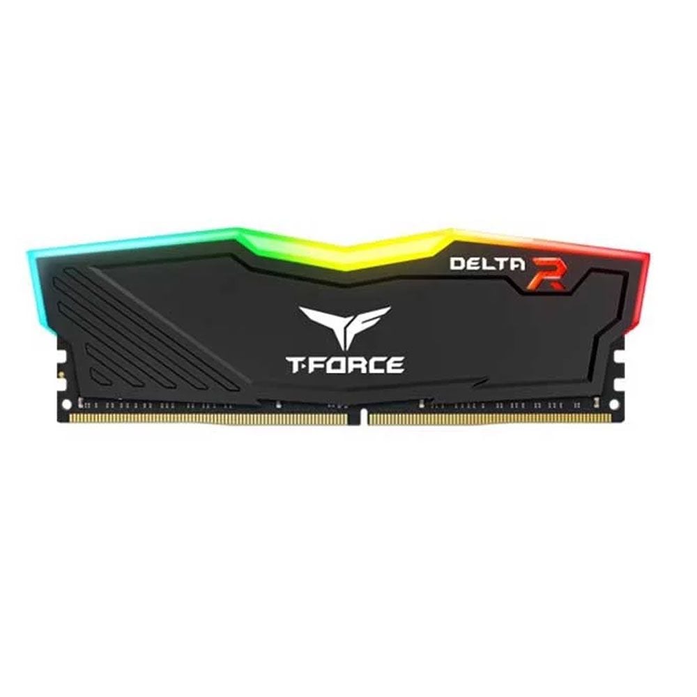 Ram DDR4 TeamGroup 8GB 3200Mhz T-Force Delta RGB (1x 8GB) (TF3D48G3200HC16C01) (Đen)