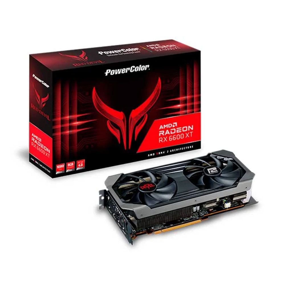 VGA Radeon RX 6600XT 8GB GDDR6 PowerColor Red Devil (AXRX 6600XT 8GBD6-3DHE/OC)