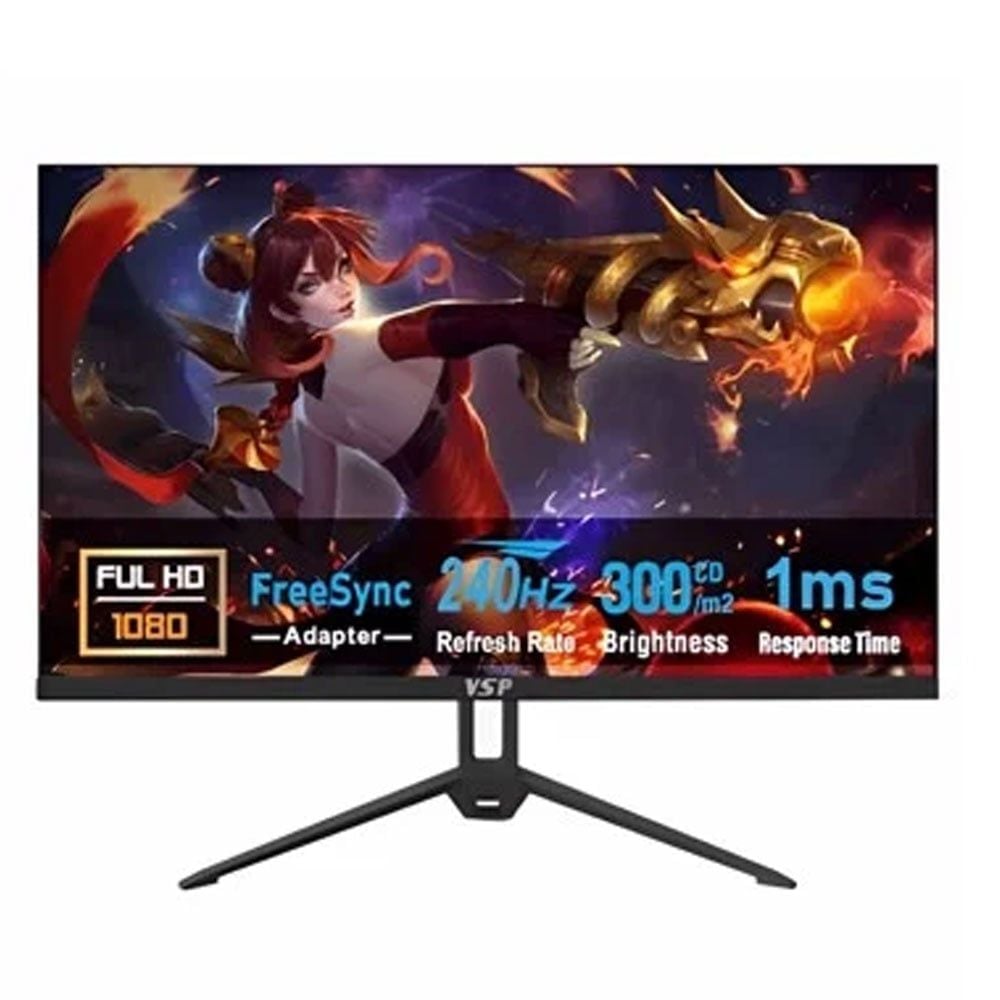 Màn Hình 27 inch VSP VG278S (FHD/VA/240Hz/1ms/300nits/HDMI + DP/Phẳng)