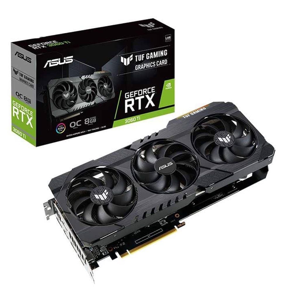 VGA Asus RTX 3060 Ti 8GB GDDR6 TUF Gaming OC V2 LHR (TUF-RTX 3060 Ti-O8GB-GAMING-V2)