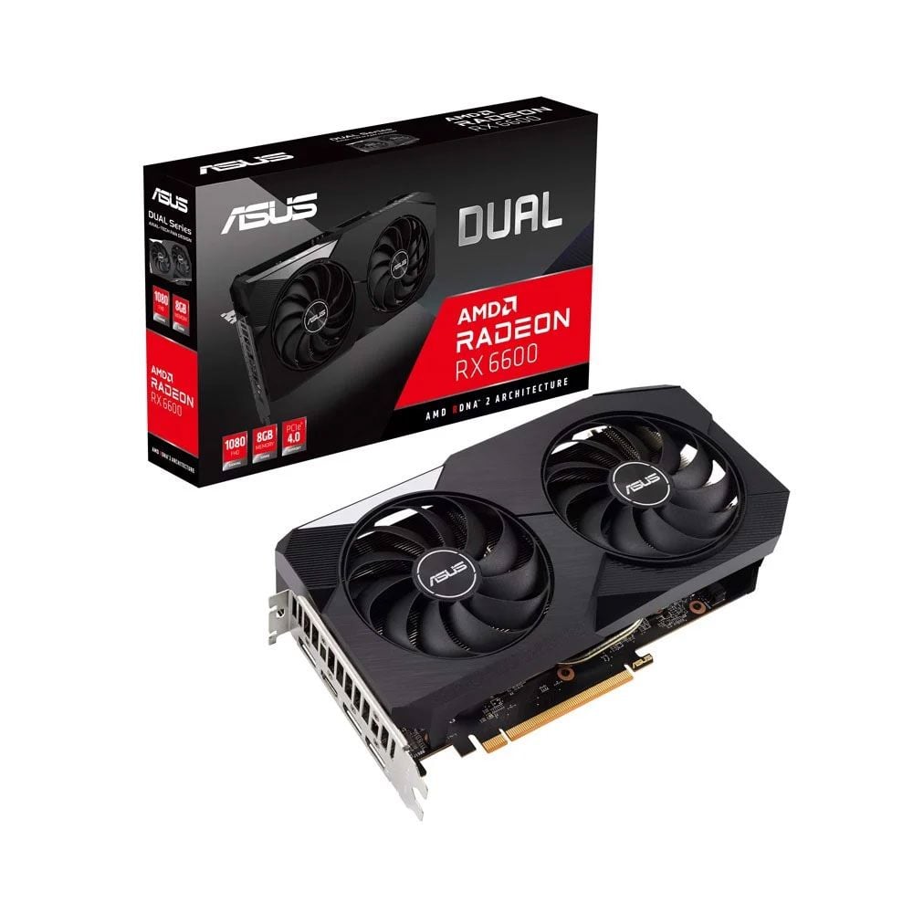 VGA Asus Radeon RX 6600 8GB GDDR6 Dual (DUAL-RX 6600-8GB)