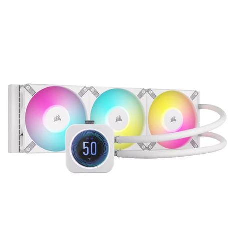 Tản nhiệt nước Corsair H150i ELITE LCD XT White | ARGB Display, Trắng