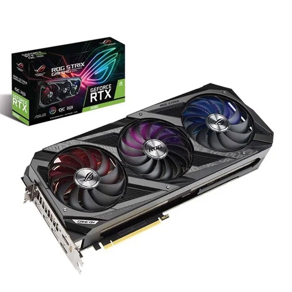 VGA Asus RTX 3090 24GB GDDR6X ROG Strix Gaming OC (ROG-STRIX-RTX 3090-O24GB-GAMING)